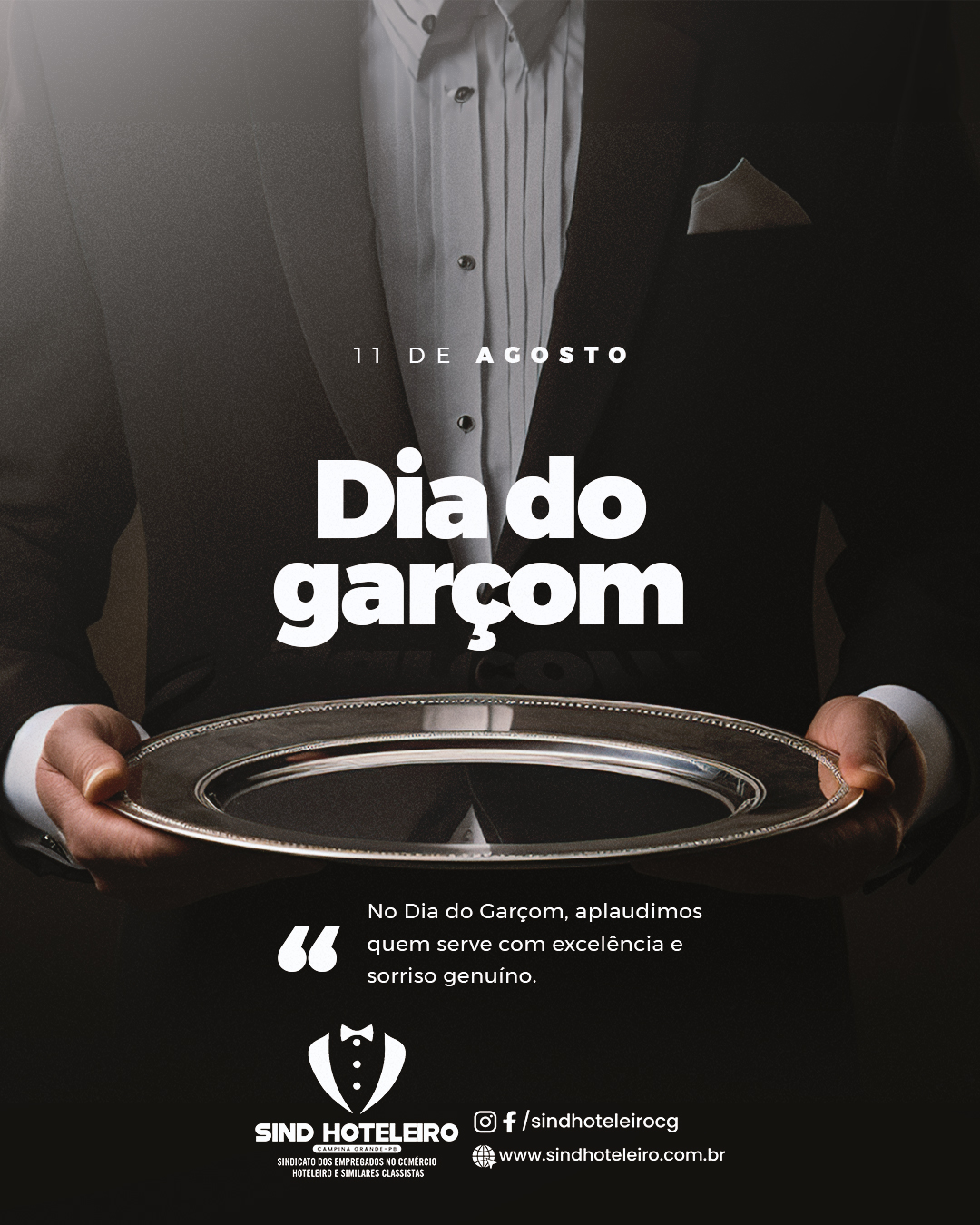 O Sind Hoteleiro parabeniza todos os garçons e categoria pelo seu dia