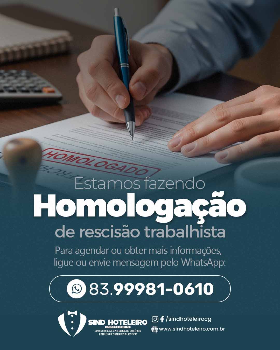 Estamos fazendo Homologação de rescisão trabalhista
